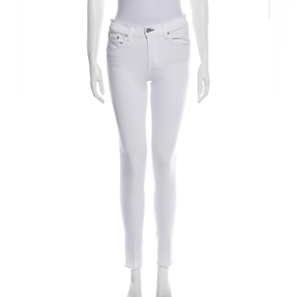 Rag and Bone White Skinny Jeans- Mid Rise- size 29